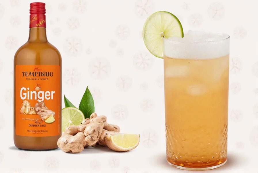 Comparison of ginger content in various ginger products including fresh ginger, ginger supplements, and commercial ginger ale
