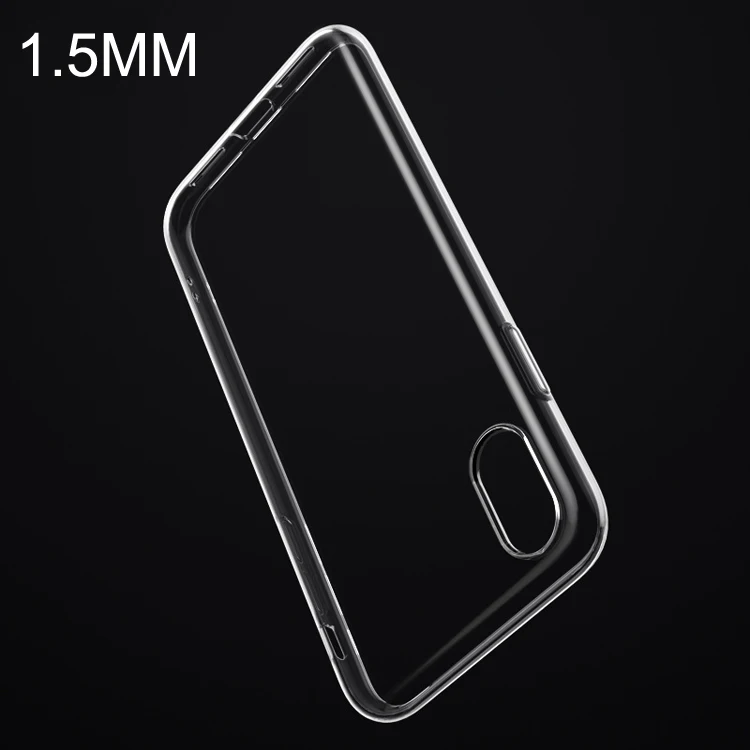 

Luxury fashion smart phone accessories high clear 1.5mm thickness TPU transparent shockproof phone case for huawei v10