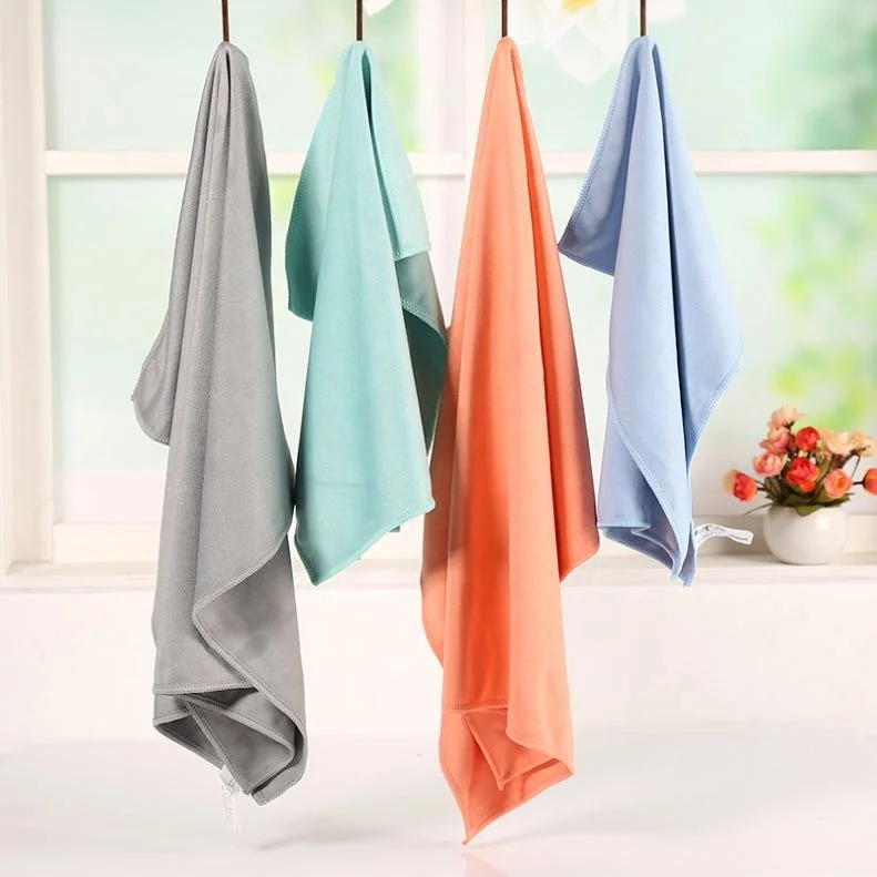 

Water-absorbing Solid Color Cleaning Cloth, Gray/purple/blue/red