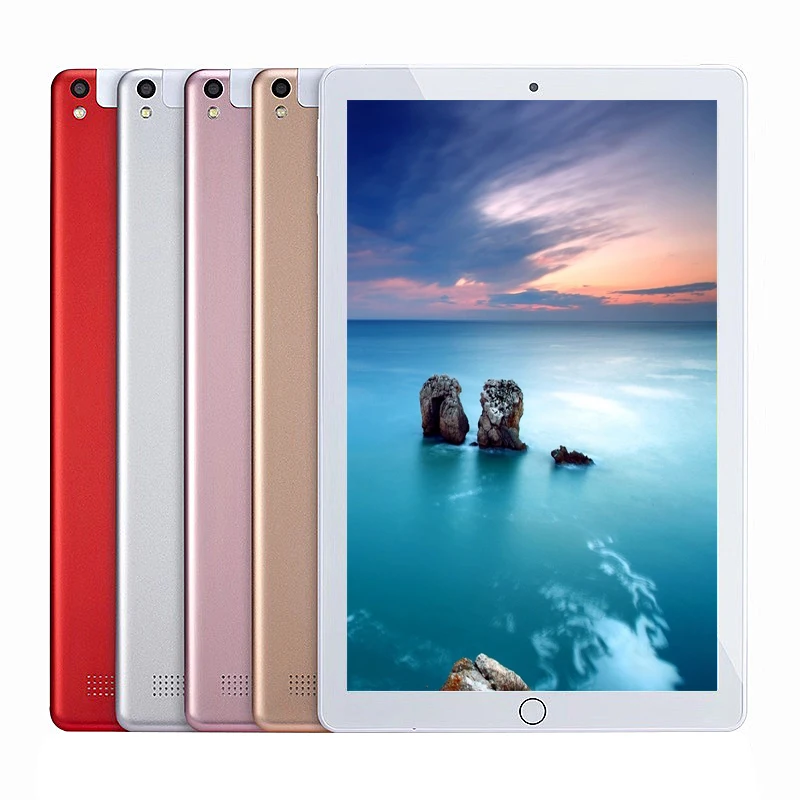 

2021 new arrival Cheap 10.1 inch 4G Lte Phone Tablet PC with 2GB Ram 32GB Rom Dual SIM thin metal cover for family office, Golden, silver, pink ,blue, red, black