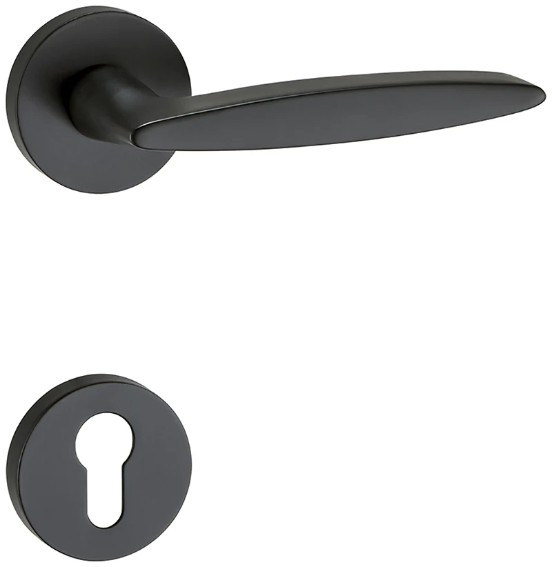 Black Door Lock Lever/ Door Handle