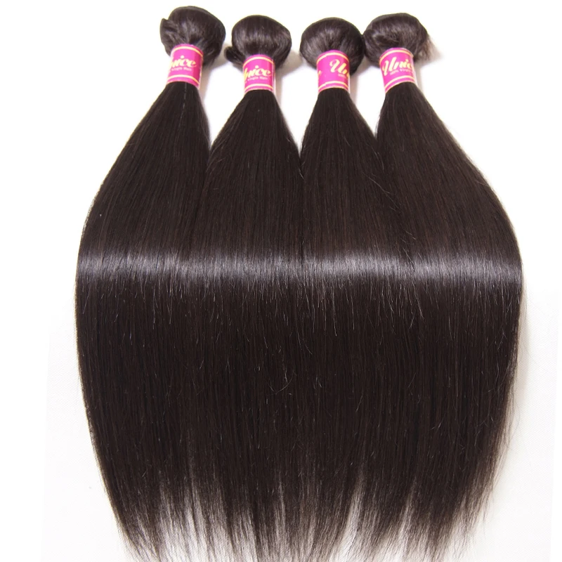 

Wholesale African and American 100% Real Human Hair Extension Bone Straight Non Remy Hair, Black