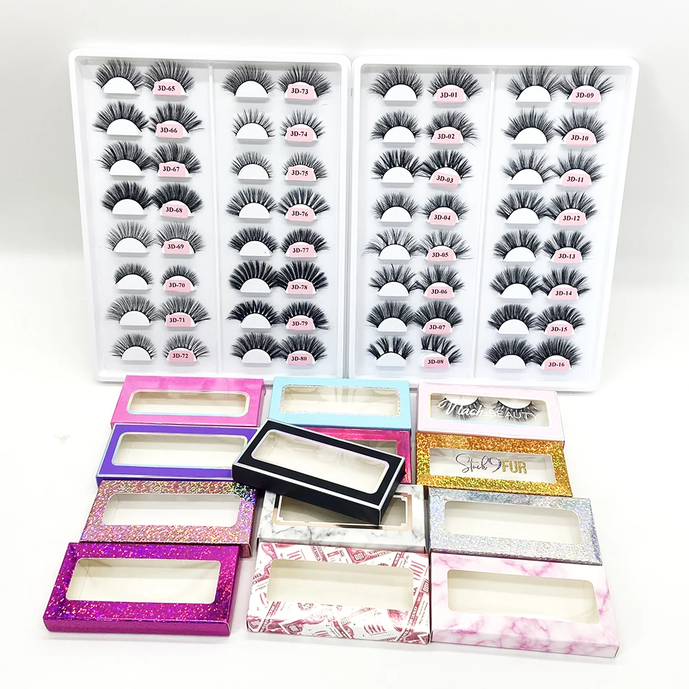 

Wholesale Free Sample Cruelty Free Private Label 15mm 20mm Faux Mink Eyelashes Vendor with Eyelash Packaging Box Custom