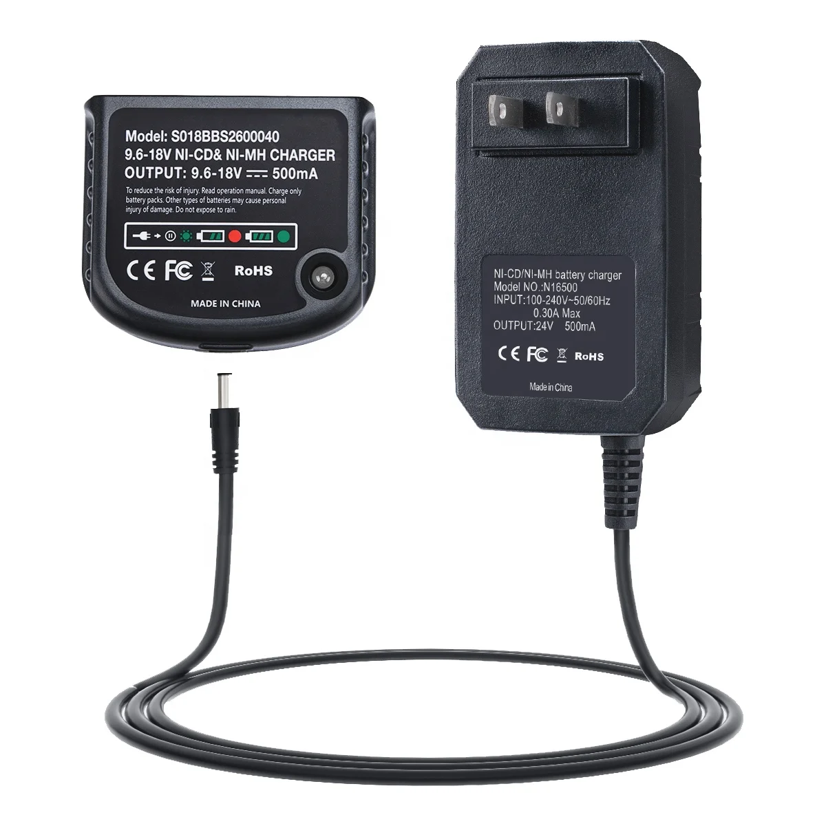 

Intelligent Fast Charging Charger for Black & Decker 9.6V-18V Ni-Cd/Ni-Mh Battery Power Drill Tool Battery HPB12 HPB14 HPB18