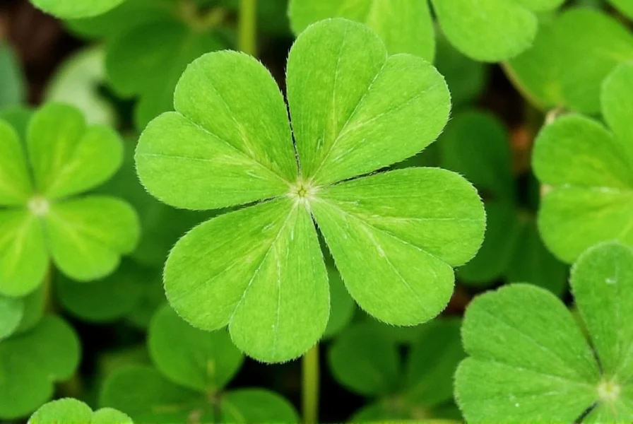Dutch clover growing as a lawn alternative with white flowers