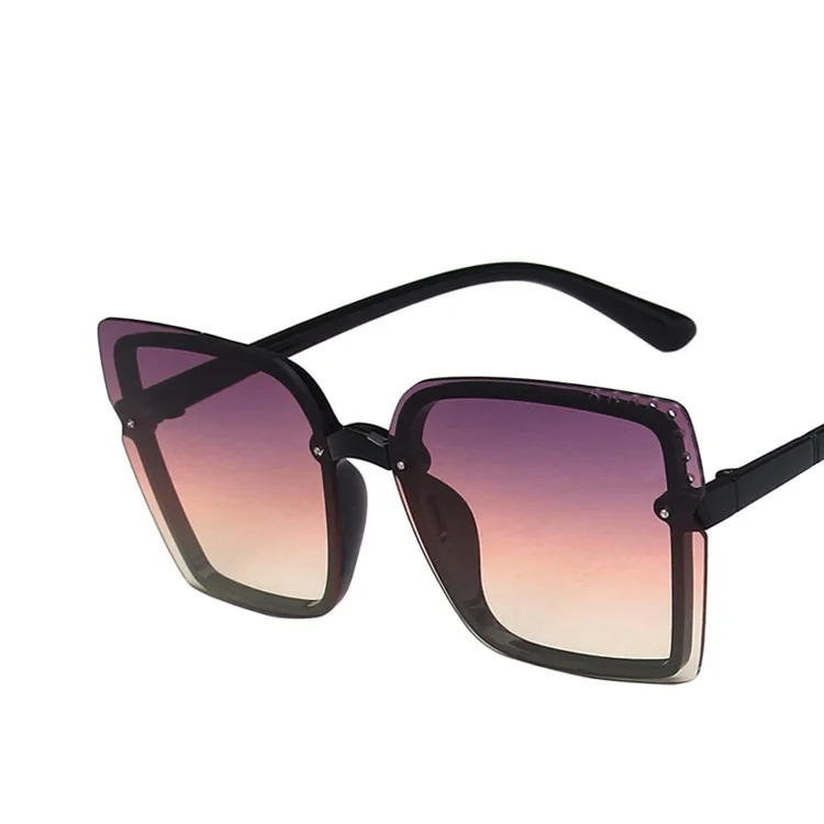 

Oversized Sunglasses 2021 Newest Fashion Brand Designer Sun Glasses Shades INS Trendy Summer Gradient Women Sunglasses