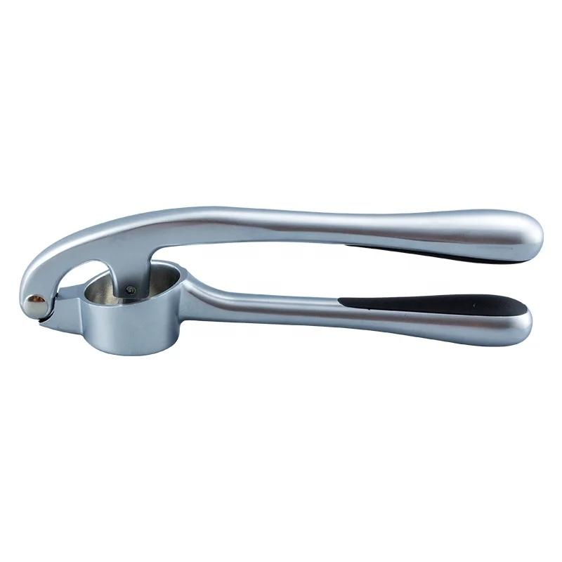 

Kitchen Zinc Alloy Premium Garlic Crusher Garlic Press Manual with Non-Slip Handle, As picture