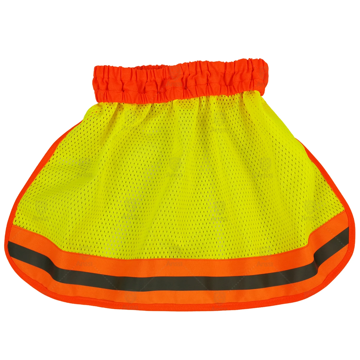 
Hi-vis reflective elastic safety helmet sun shade visor for the climbing or construction hard hat neck shield protection 