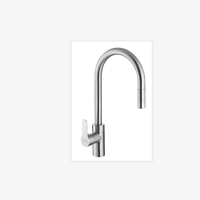 
Contemporary style 304 Stainless Steel pull out kitchen faucet for sink with flexible hose 