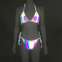 

2019 New Swimwear & Beachwear Sexy Women Reflective Thong Bikini