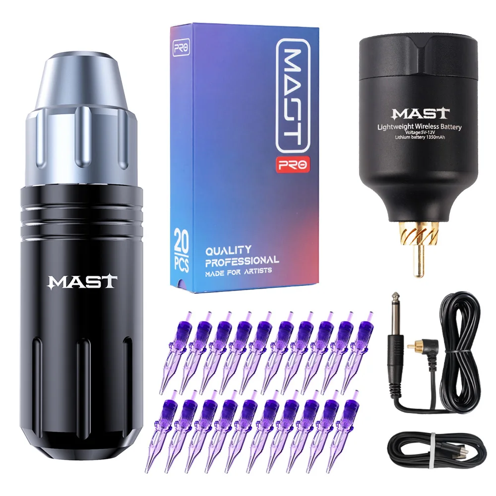 

Professional Mast Flex Tattoo Machine Pen Kit with wireless Battery