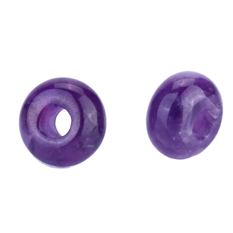 

Wholesale Loose Gemstone Beads Hole Semi-precious Stone Spacer Beads For Jewelry Making Garment Accessories