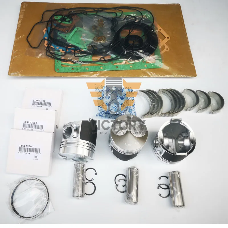 

For SHIBAURA N843T N843LT overhaul piston + bearing + gasket + water pump N843L-T N843H N843-T rebuild kit