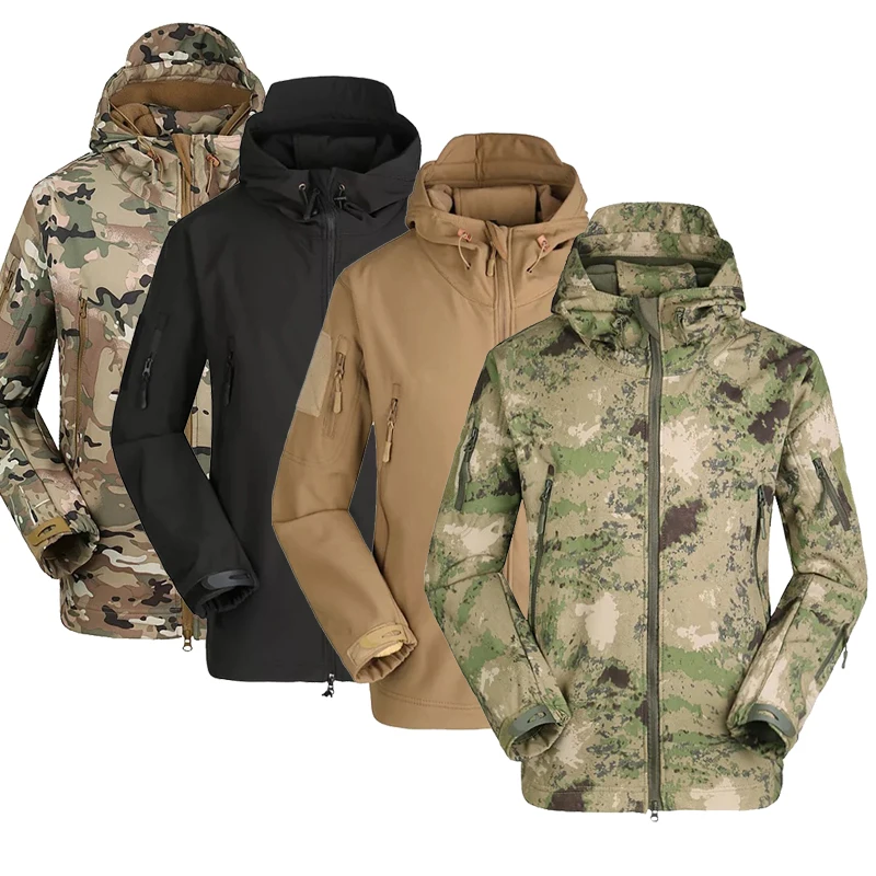 

Cheap Comfortable Buy Military Jacket Softshell Tactical Jacket Shark Skin Fashion Jacket Winter Wear For Men, Multiple colour
