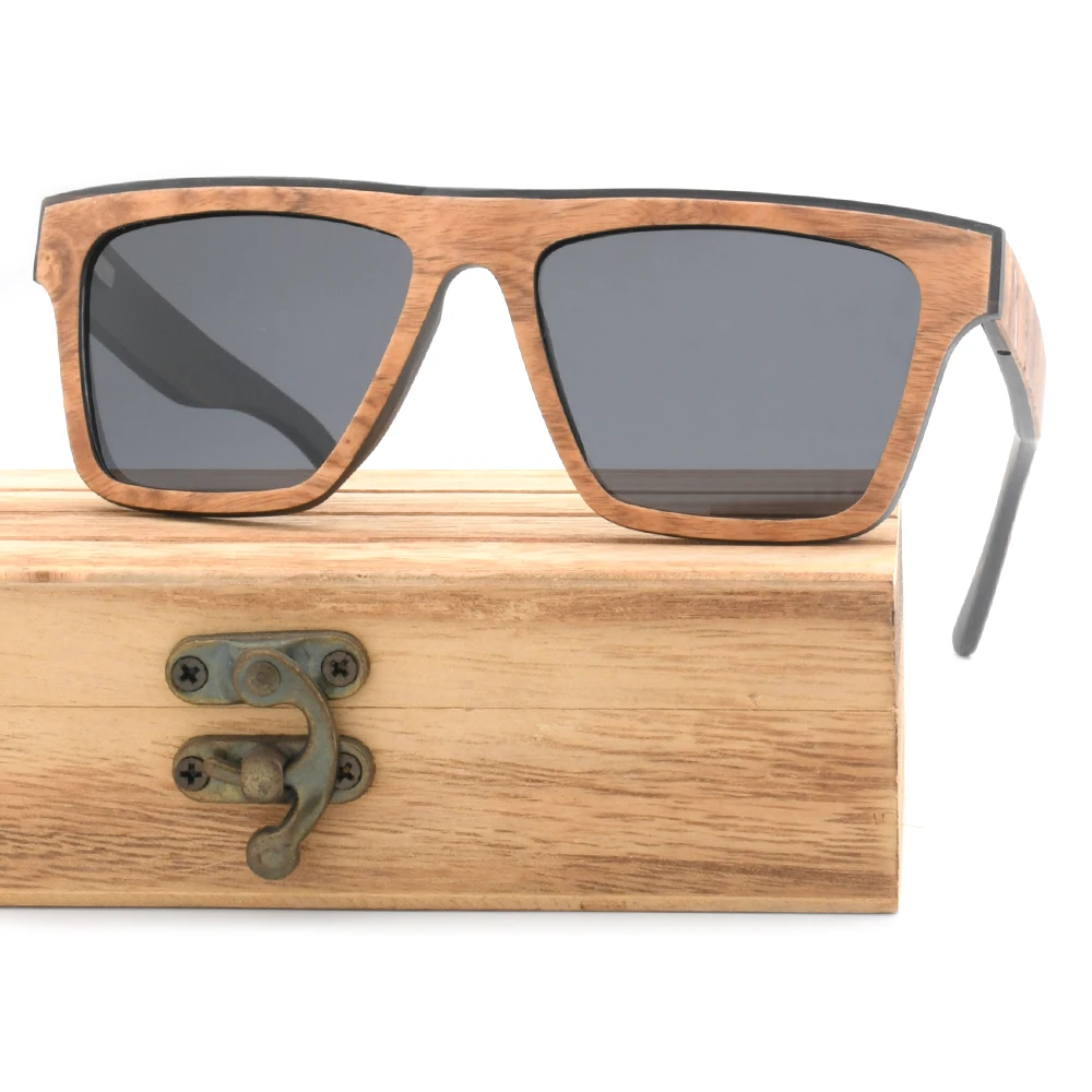 

2024 new wooden Sunglasses big size polarized wholesale custom logo