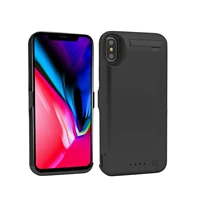 

WELUV Customized Logo Portable Battery Case For iPhone X 5000mAh Fast Charging External Power Bank Backup Cover