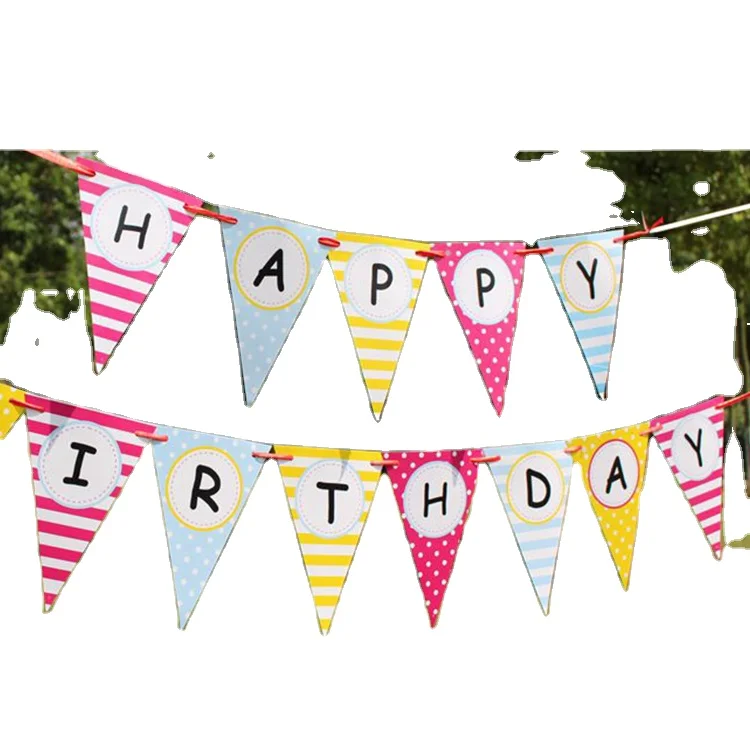 
Custom wholesale Polyester Bunting Flags String Flag 