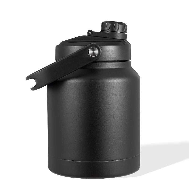 

Top quality Dishwasher safe 84oz stainless steel Water Bottle Jug with Handle for Adults