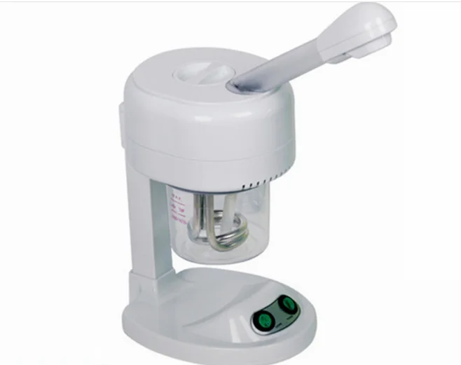 

Skin Care Machine 2 In 1 Facial Steamer Lamp Hot Beauty Machine Spa Salon US Ultrasonic Face Cleaning, White