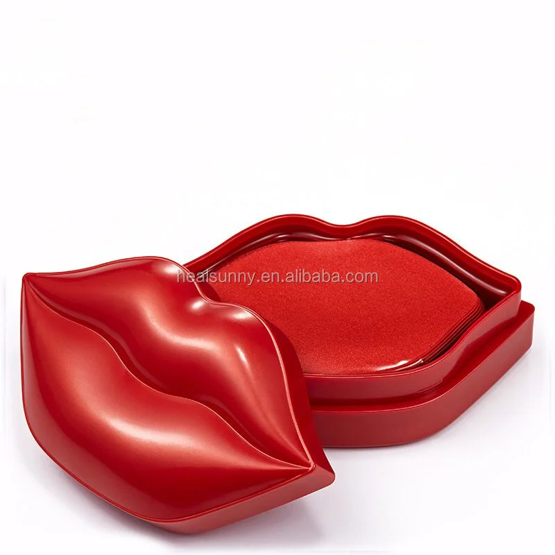 

Organic Collagen Sleeping Lip Mask For Lip Care Hydrating Moisturizing Nourishing, Red, pink