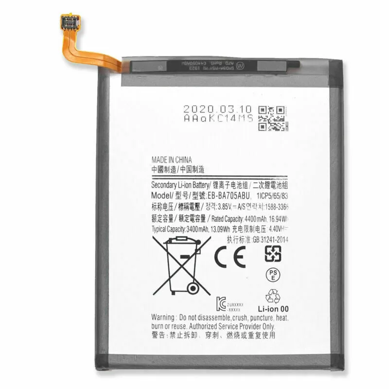 

Internal Battery 100% Original Battery EB-BA705ABU For Samsung Galaxy A70 3800 mAh OEM Battery