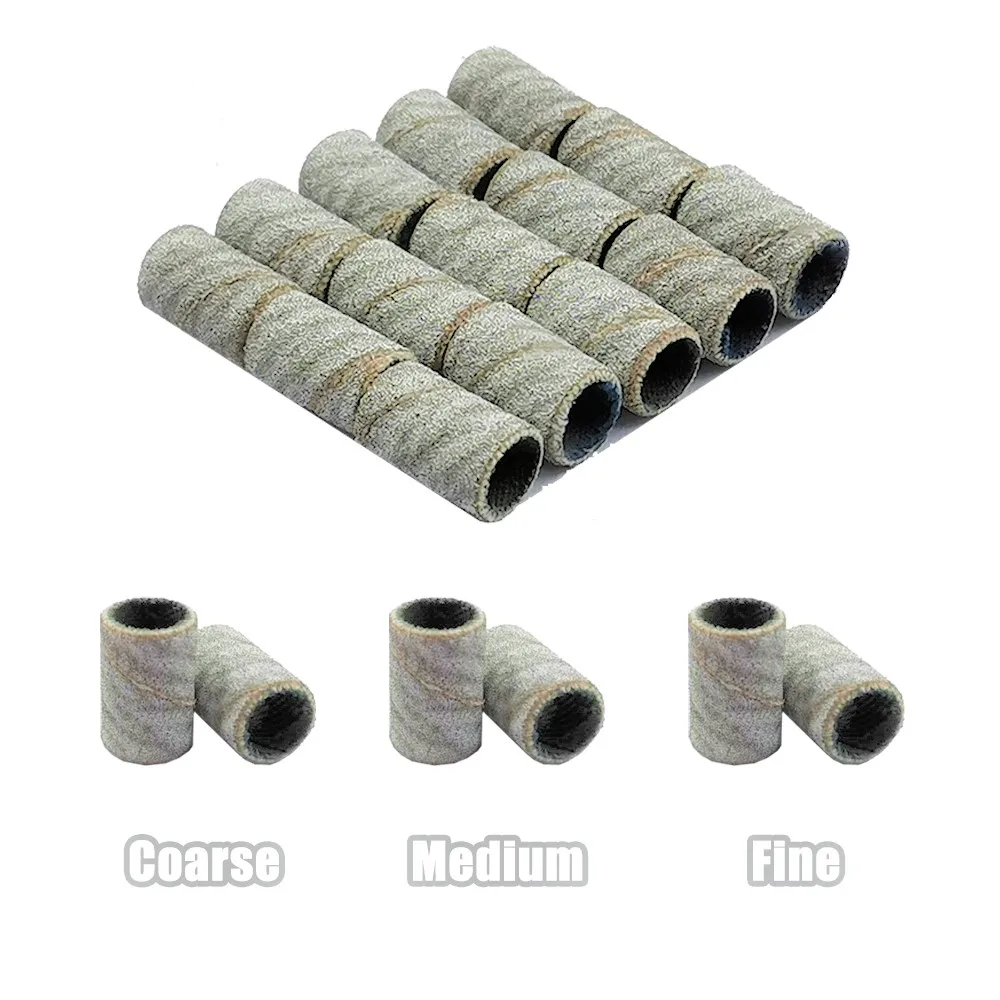 

pedicure sanding nail super fine sanding bands for manicure, Brown;green;white