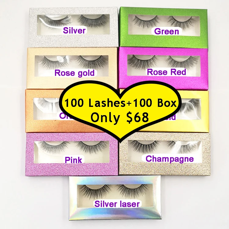 

Beat Factory Price Handmade Soft And Natural 3D Silk False Eyelashes Beautiful Silk Lashes With Customized Case