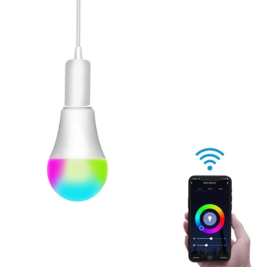 

Dropshipping E27 Smart Light Bulb 2700K-6500K 7W WiFi Compatible with Phone Google Home and IFTTT