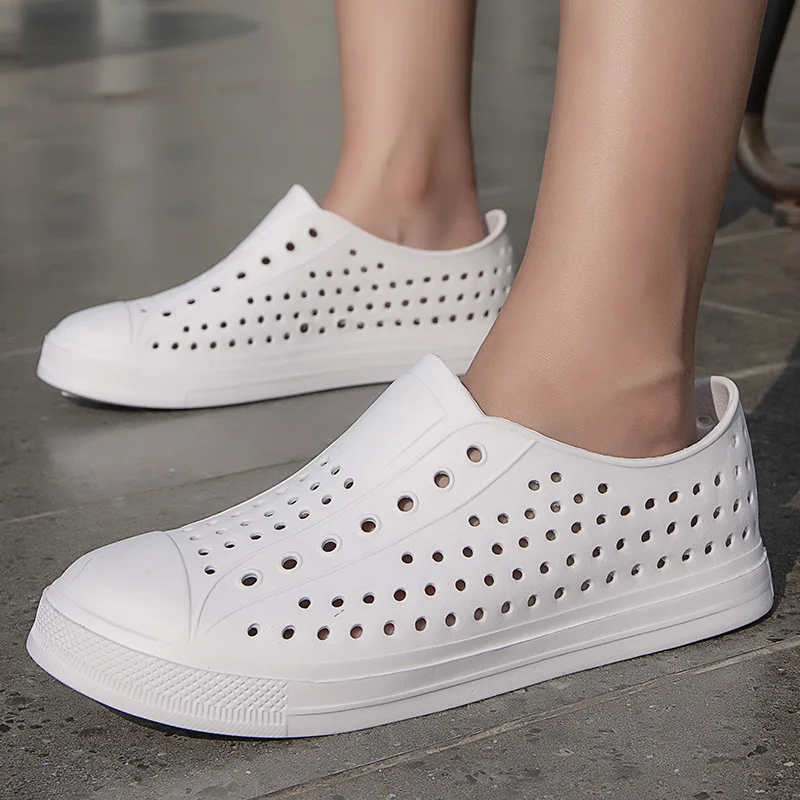 

New fashion flat summer walking style slip-on breathable unisex sandals