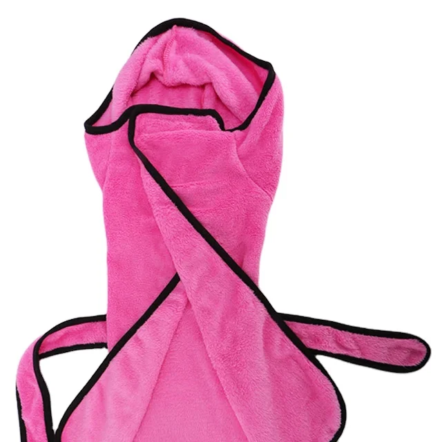 

New Product Hot Selling Pet Dog Bathrobe Bath Towels Luxury Pet Bathrobe, Purple