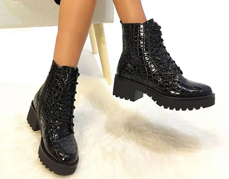 

2020 hot sell High-quality new latest women's biker boots on sale, Black
