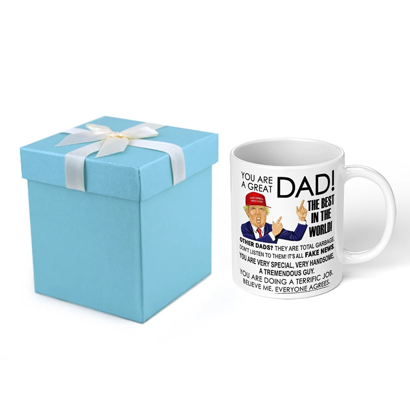 

Father's Day Gift Ceramic Coffee Mug Funny Gift Mug for Dad, White
