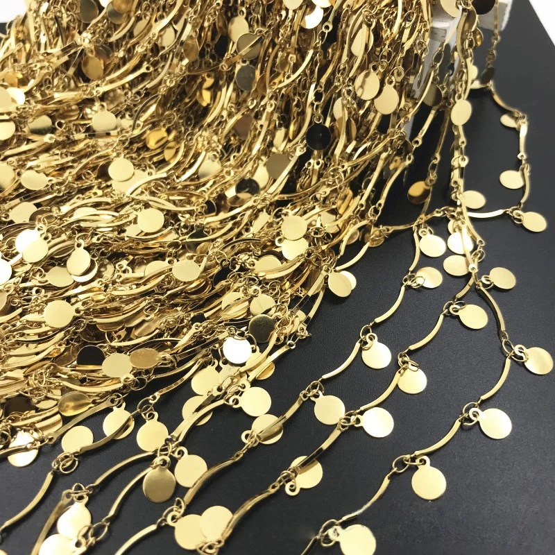 

XuQian Customised Gold Plated Stainless Steel Cute Chains for Diy Jewelry Making