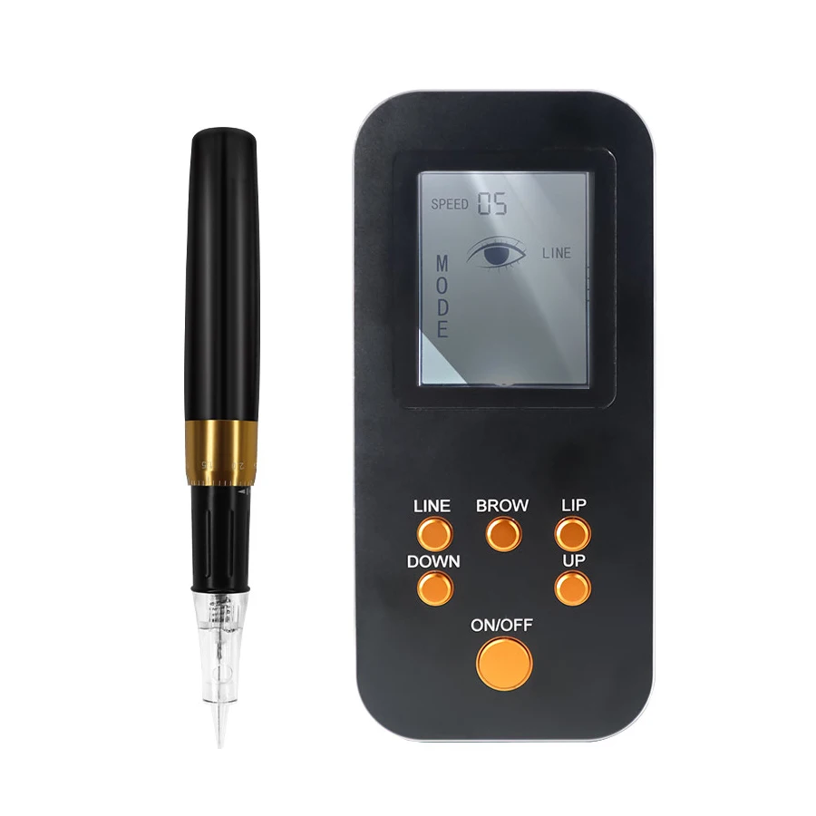 

New Professional Digital Control Semi Permanent Makeup Eyebrow Eyeline Lip Tattoo Machine Gun, Black
