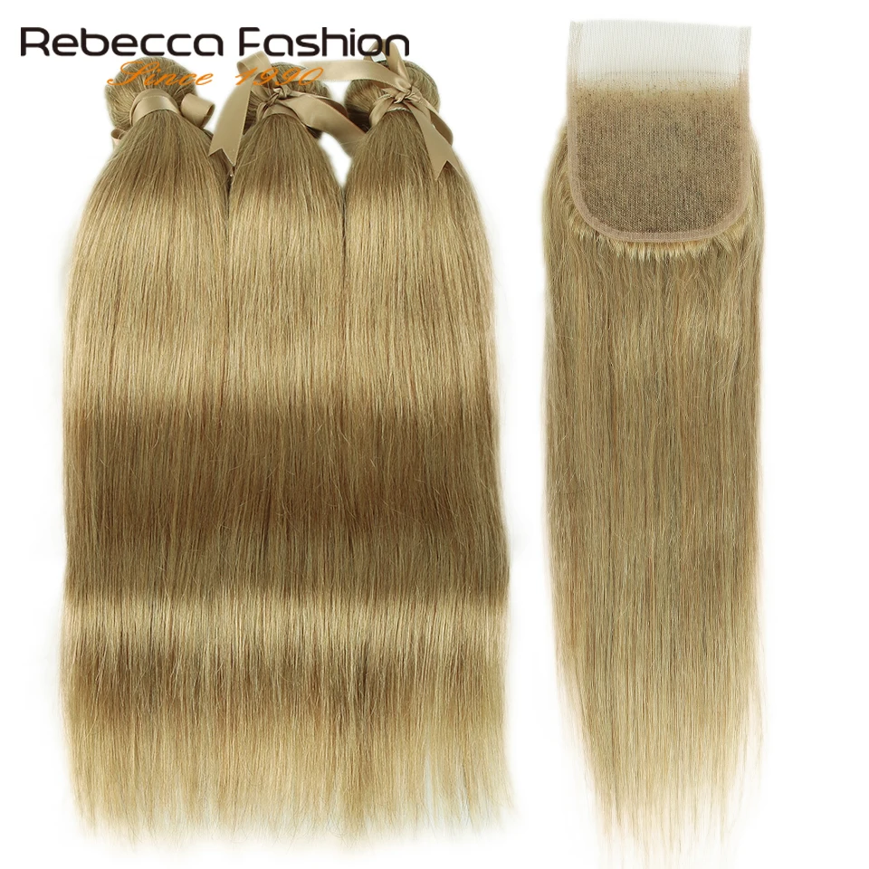 

Rebecca Golden blonde 30# bundles with brazilian hair straight weave 8 to 28inches remy hair bundles cheap virgin hair extension