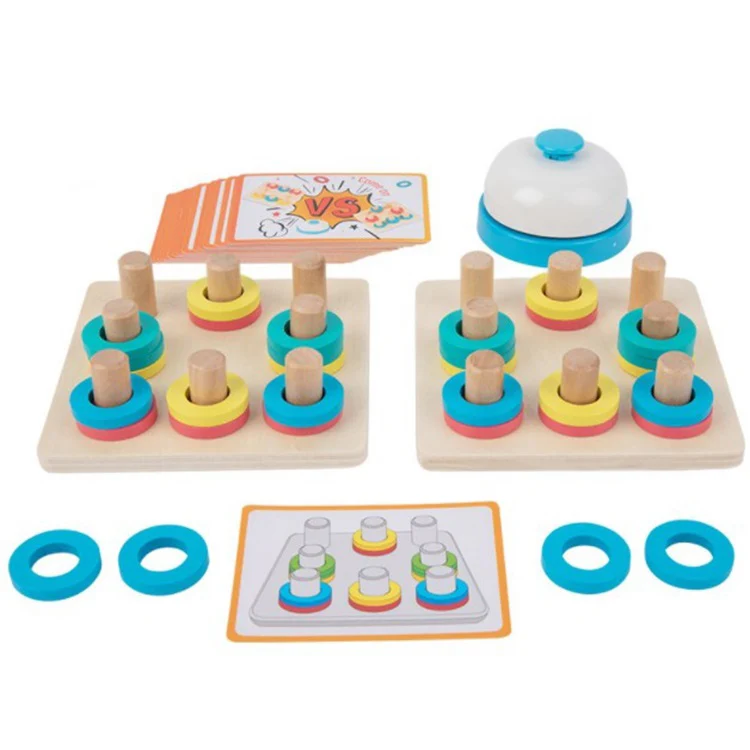

Board Game Hand-eye Coordination Color Ferrule Toy Color Matching Game For Toddler