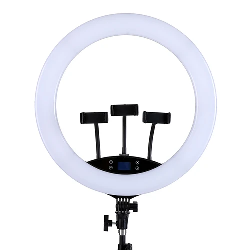 

Suppliers Wholesale Selfie Ring Light 19inch Phone Ring Light Touch screen LCD Display Led Circle Big Selfie Ring Light, White/yellow/white yellow