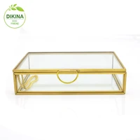 

Black & silver *Copper / Rose Gold Contemporary Mirror Glass Jewellery Trinket Storage Box>< wholesale 4*6 5x7 glass photo