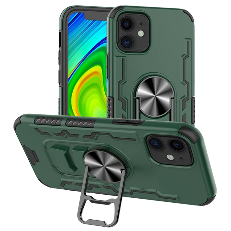 

Hot pc tpu hard shockproof bracket mobile phone back cover case for Samsung A01