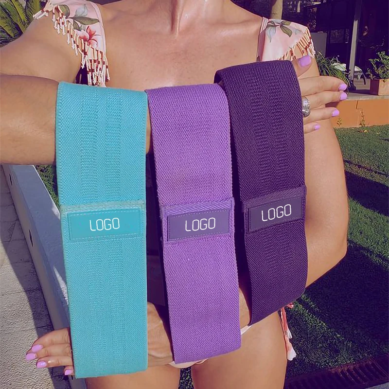 

Oem Custom Stretch Loop Braided Gym Exercise Elastic Workout Training Circular Fitness Resistance Band, 10 regular colors + customized color