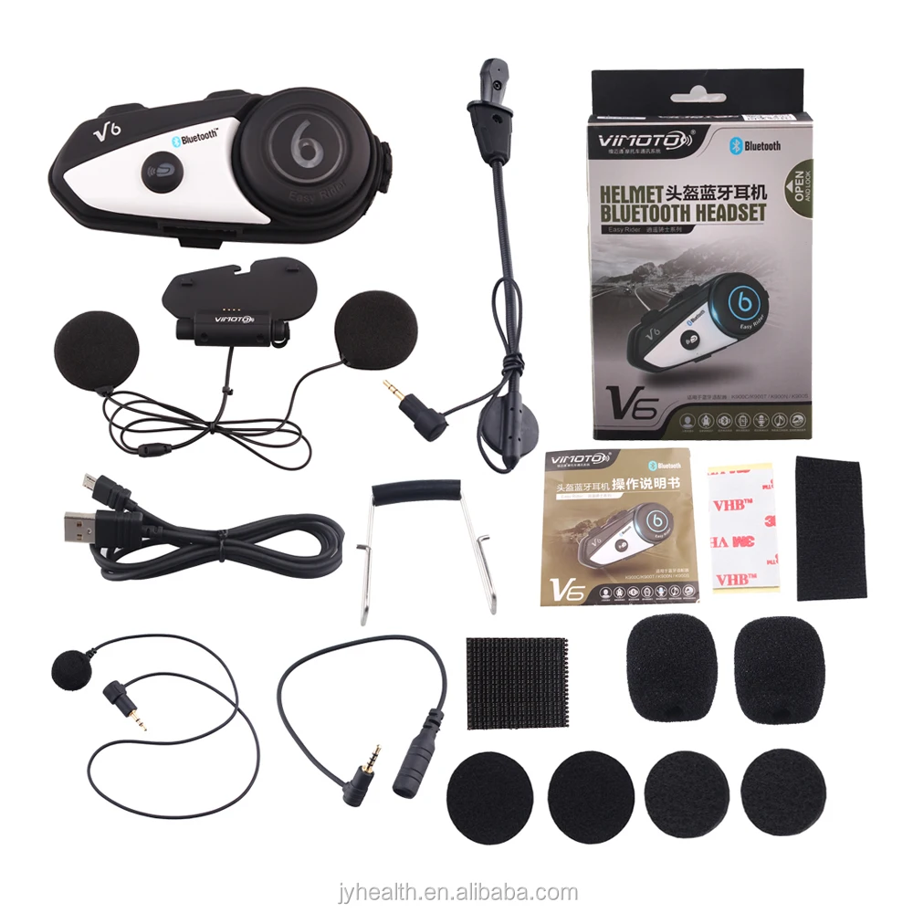 vimoto v6 helmet bluetooth headset
