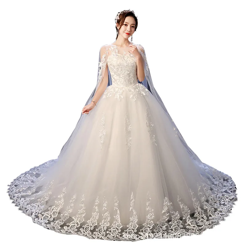 

new Flower Wedding Dress New Style Bride Plus Size Flower Wedding Dresses Dreamy Bridal Lace Up Dresses Ball Gowns