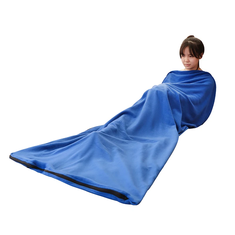 

Wholesale Single Adult Polar Fleece Thermal Warm Camping Sleeping Pad Sheet Sack Portable Ultralight Outdoor Sleeping Bag Liner