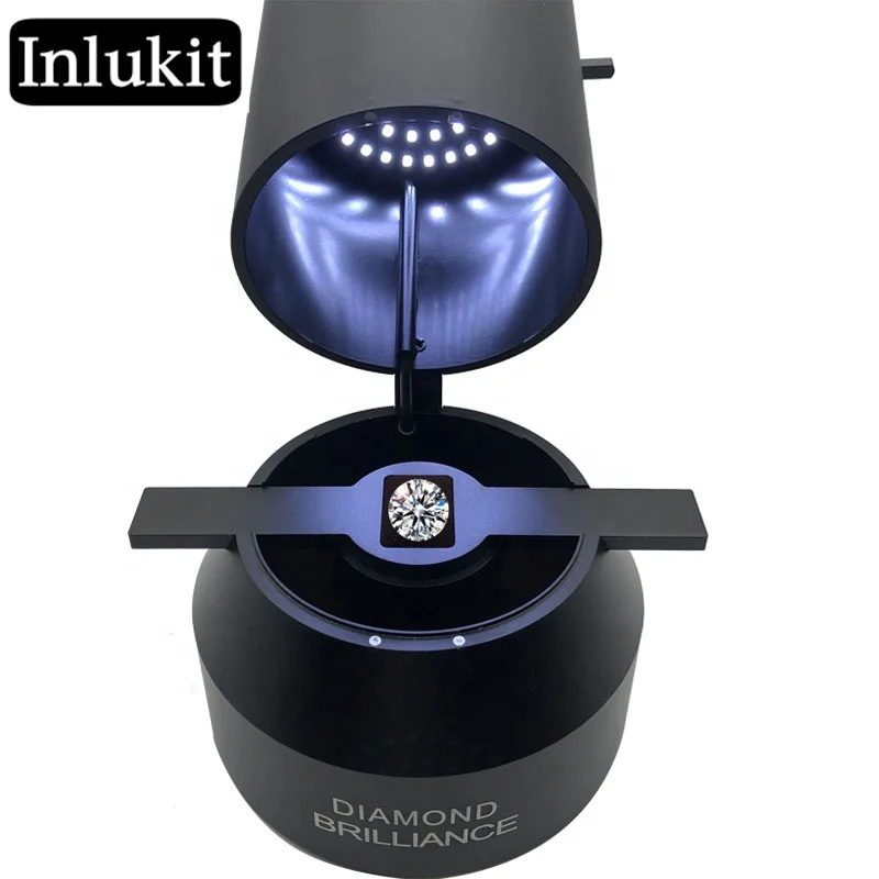 

Diamond fire color instrument observation fire light professional jewelry jade cutting mirror, Black