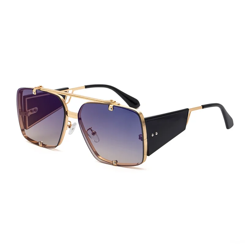 

Customized SunGlasses 2021 New Steampunk Square Sunglass Shade Men Fashion Designr sunglasses women