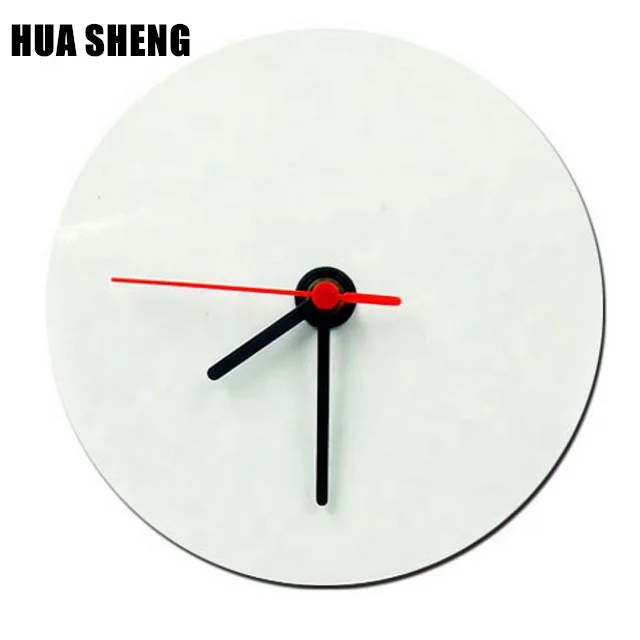 

wholesale 19cm blank Sublimation MDF wall clock, Glossy white