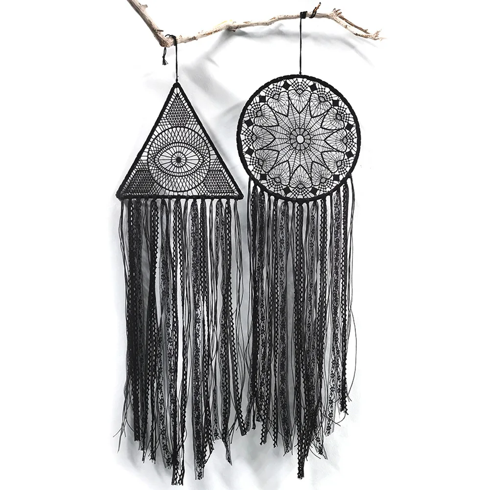 

Nordic Large Moon Dream Catcher Wholesale Home Decor Black Evil Eye Handmade Dream Catcher For Girls Room Decoration, Black/white