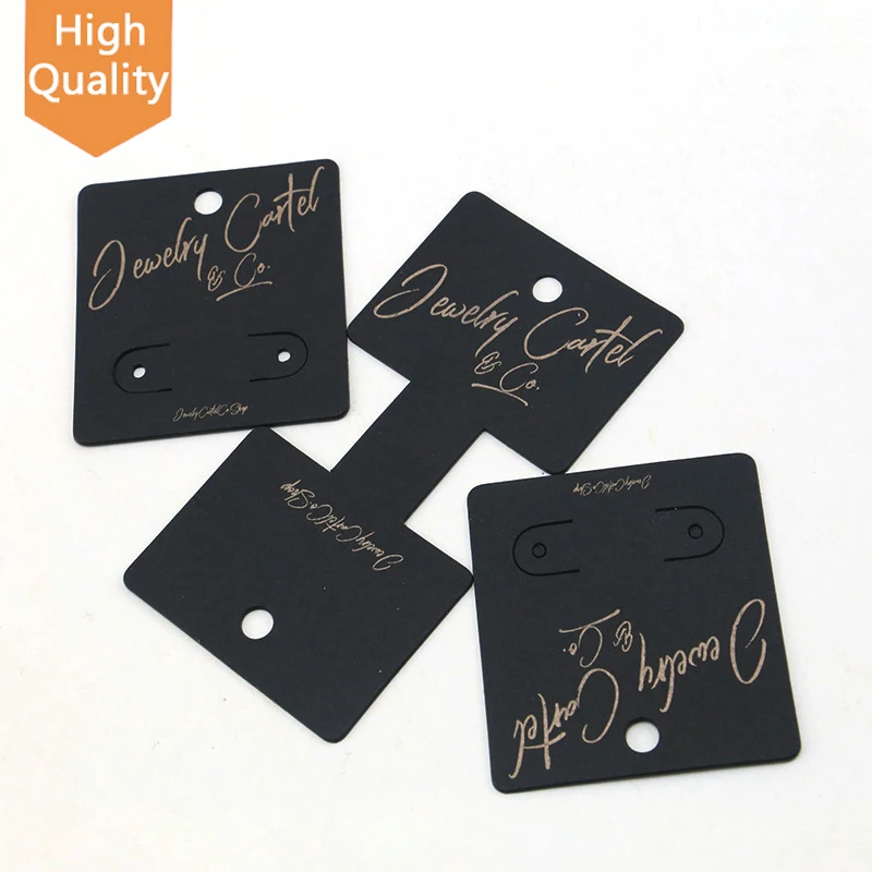 

high quality Customize Logo Jewelry Display Card Necklace Earrings Cardboard