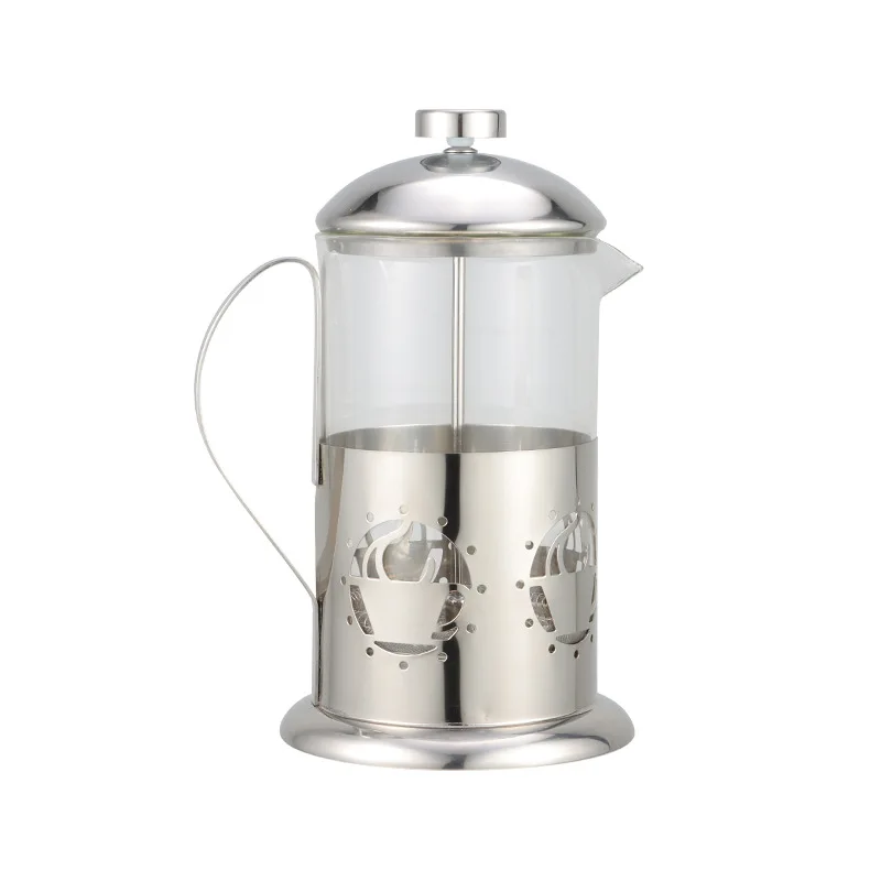 

350ml 600ml 800ml 1000ml french press stainless steel filter High boron glass heat-resistant French Press Coffee Maker