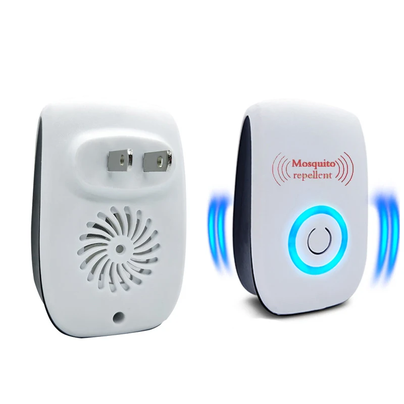 

Ultrasound Mouse Cockroach Repeller Device Insect Rat Spiders Mosquito Killer Pest Control Household Anti Mosquito, White